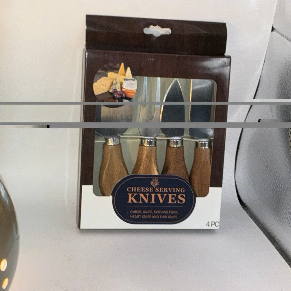 Evriholder Charcuterie 4 Piece Set 3 Knifes 1 Fork New In Box